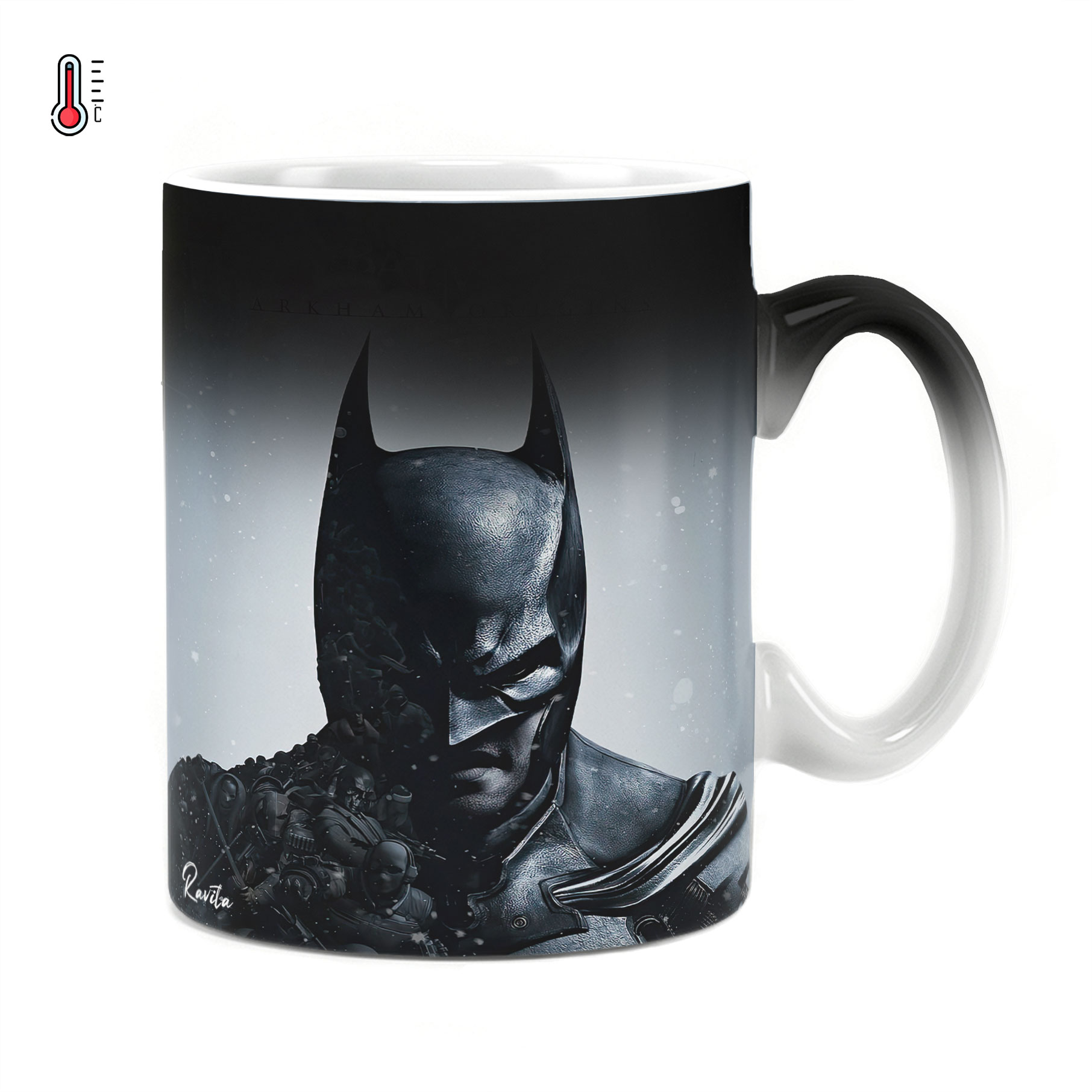 ماگ حرارتی راویتا طرح بتمن کد 430