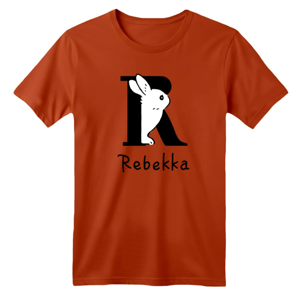 تی شرت آستین کوتاه بچگانه مدل خرگوش کد 16 رنگ آجری