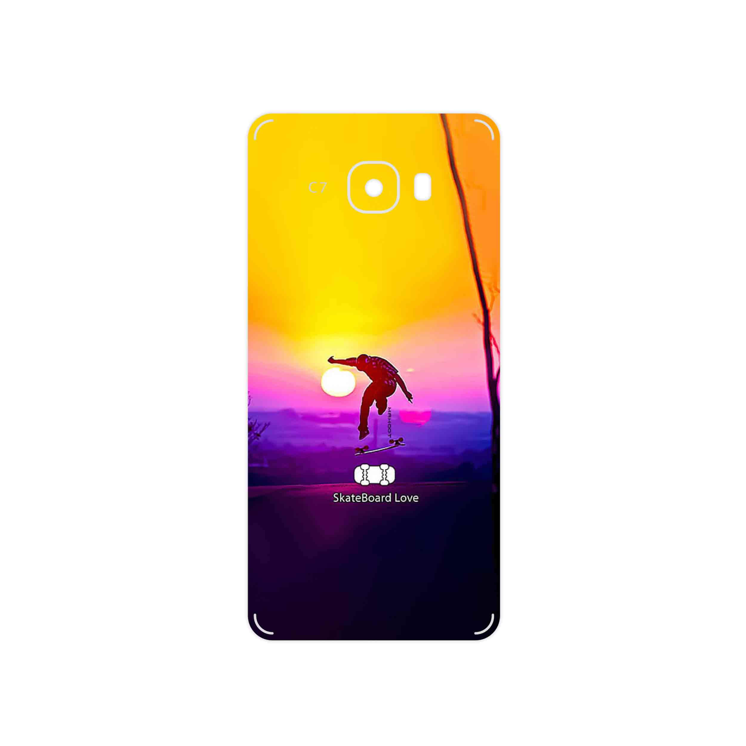 برچسب پوششی ماهوت مدل Skateboard مناسب برای گوشی موبایل سامسونگ Galaxy C7