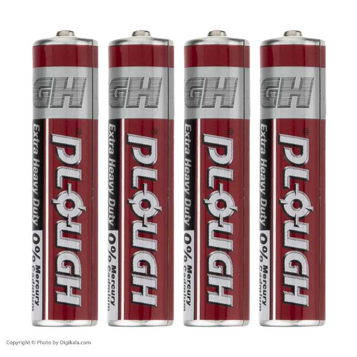 باتری نیم قلمی پی لاو مدل R03-UM4 بسته 4 عددی