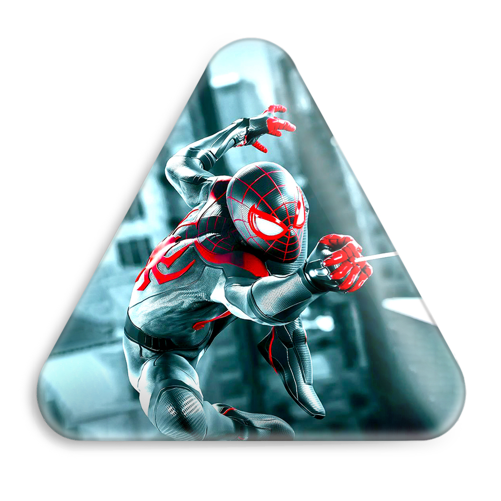 پیکسل خندالو طرح مرد عنکبوتی Spider Man مدل مثلثی کد 13158