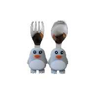 قاشق چنگال طرح پنگوئن کوتاه