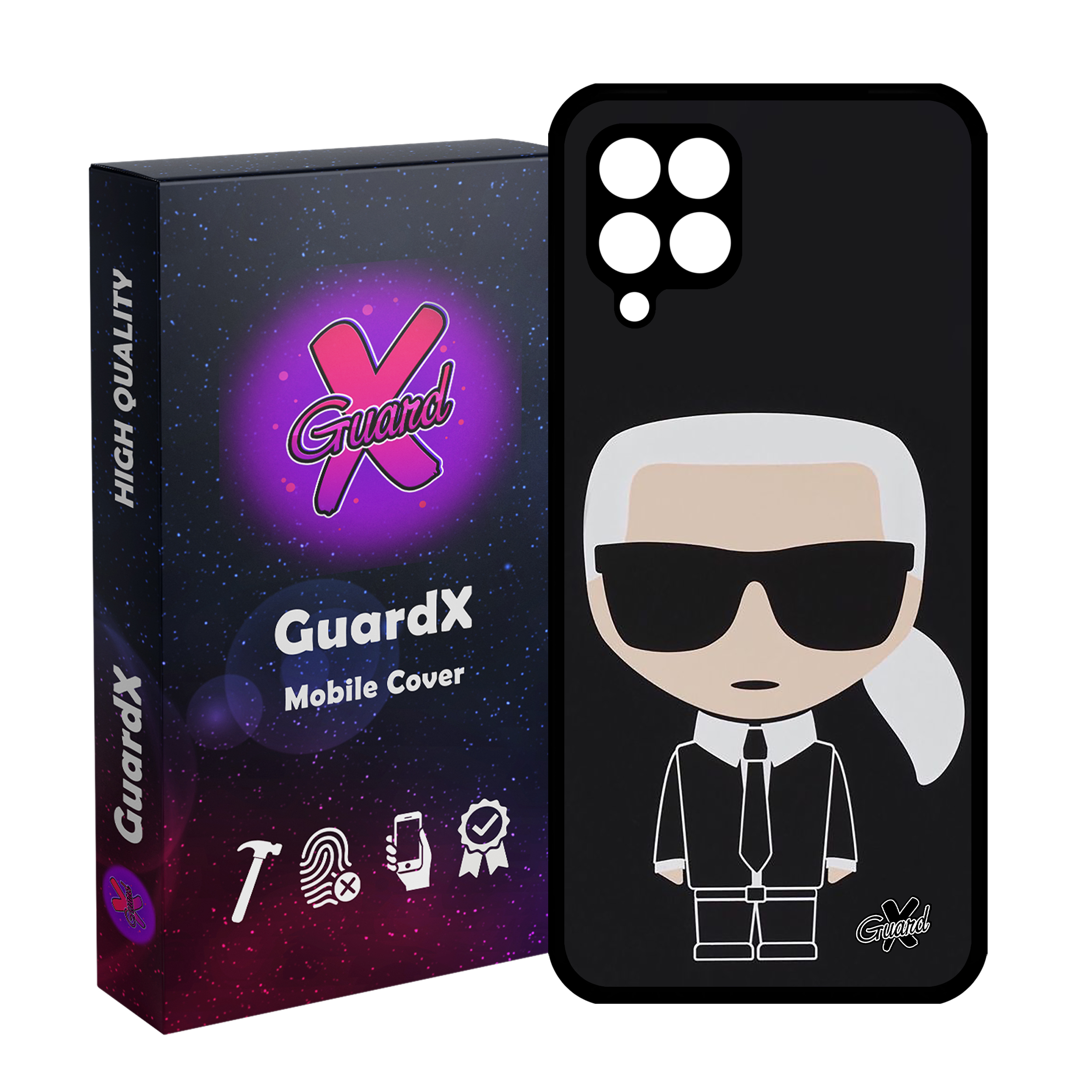 کاور گارد ایکس طرح کارل مدل Glass10425 مناسب برای گوشی موبایل سامسونگ Galaxy A22 4G