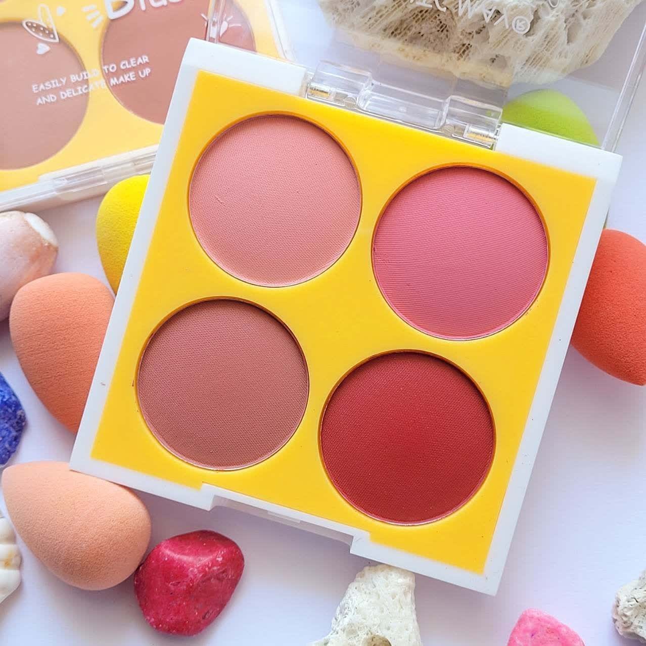 رژگونه فانتزی قلبی رژ گونه ،ارسال رایگان دارای چهار رنگ کاربردی، طرح زیبا، بافت نرم و ابریشمی