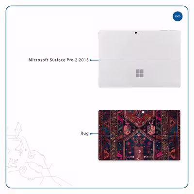 برچسب پوششی ماهوت مدل Rug مناسب برای تبلت مایکروسافت Surface Pro 2 2013
