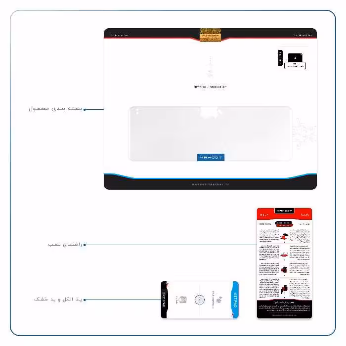 برچسب پوششی ماهوت مدل Metallic-White مناسب برای تبلت اپل iPad Pro 11 (GEN 2) 2020 A2228