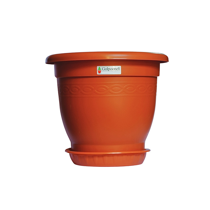 گلدان گلپونه مدل پلاستیکی گرد کد 317