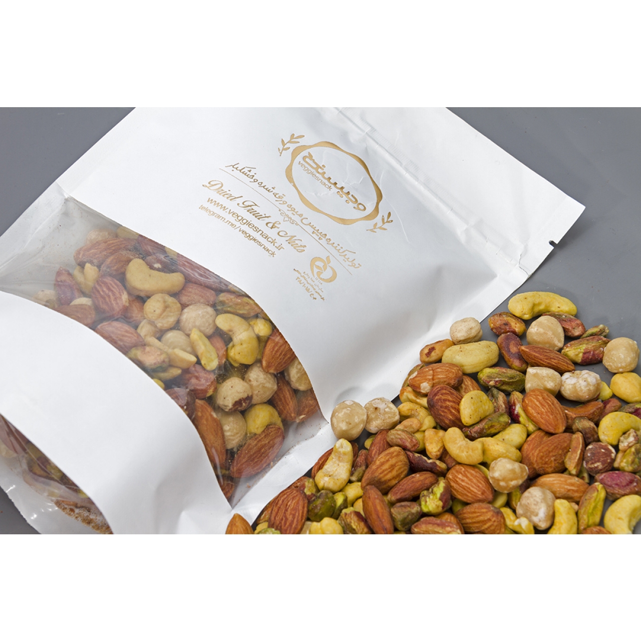 اجیل چهار مغز شور ممتاز 500 گرم وجیسنک