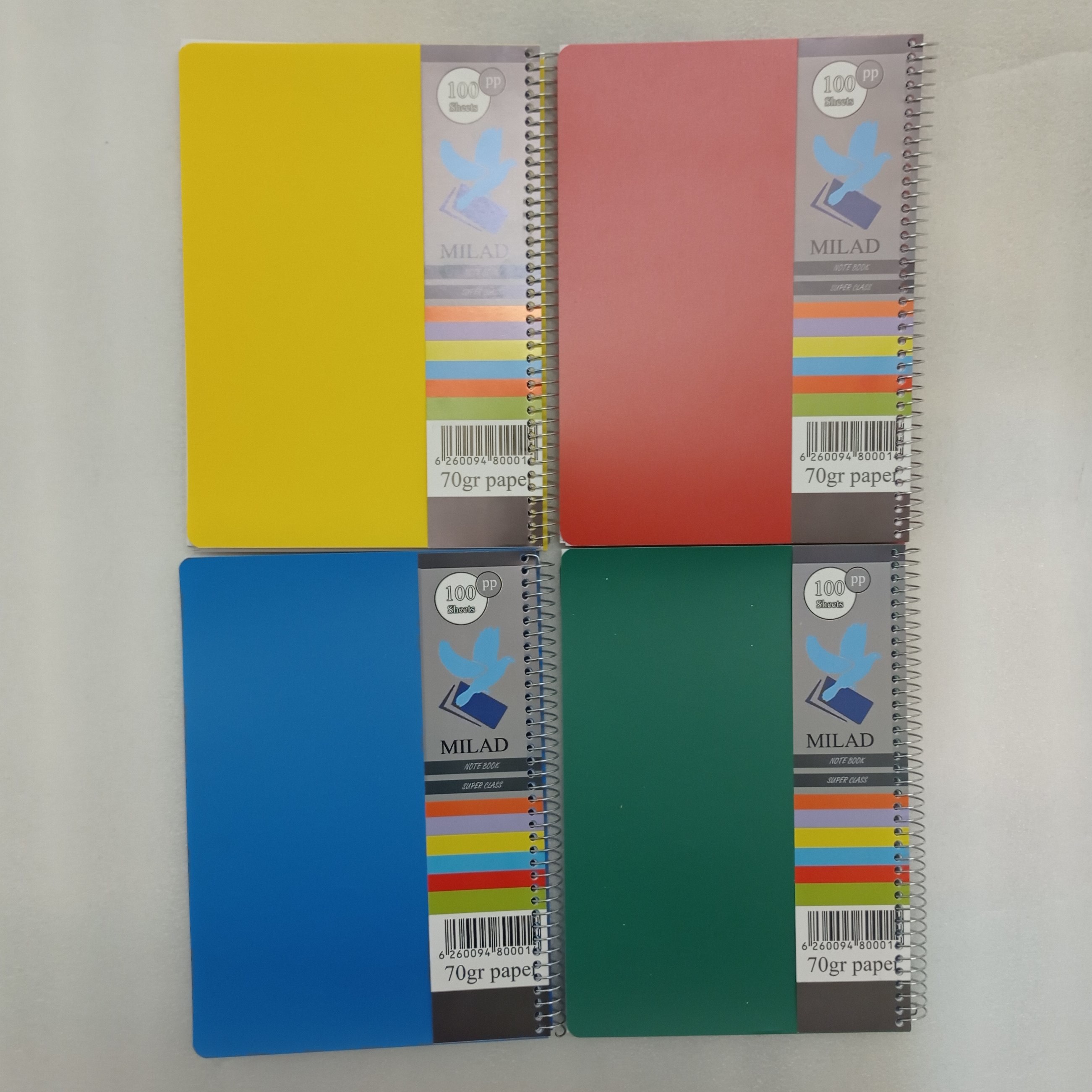 دفتر  100 برگ سیمی طلقی 