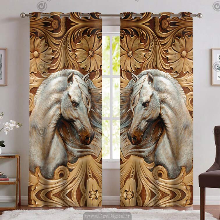 پرده پانچی سه بعدی مدرن PK-4622