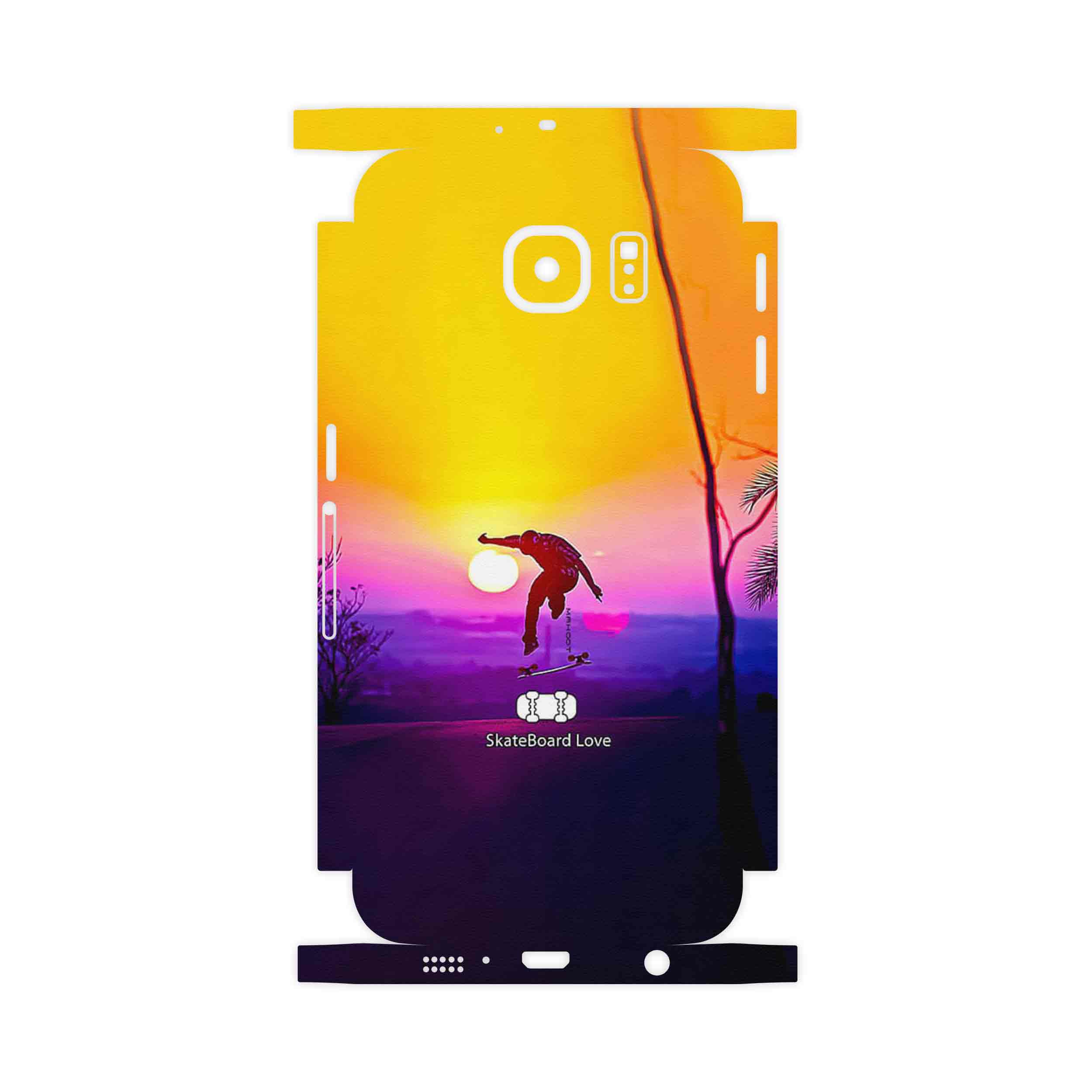برچسب پوششی ماهوت مدل Skateboard-FullSkin مناسب برای گوشی موبایل سامسونگ Galaxy S6