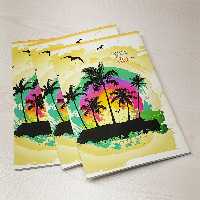 دفتر مشق 80 برگ خط دار (یک خط) طرح نخل مارک سرو   SARV     THE BEST QUALITY (NOTE BOOK)