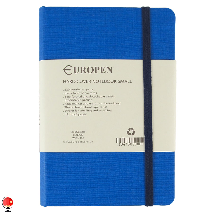 دفتر یوروپن مدل Hard Cover Small رنگ آبی