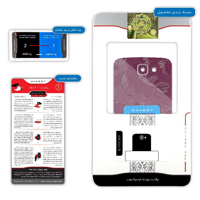 برچسب پوششی ماهوت مدل Red-Wildflower مناسب برای گوشی موبایل ال جی K4