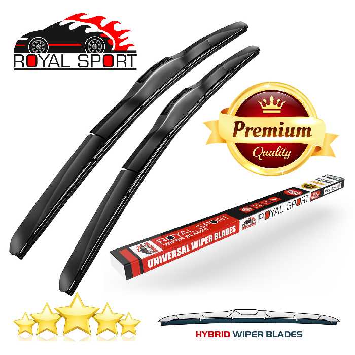 تیغه برف پاک‌کن رویال اسپرت مدل HYBRID PLUS مناسب برای پراید 111 بسته 2 عددی