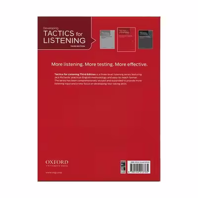 کتاب Developing TACTICS for LISTENING THIRD EDITION اثر Jack C. Richards انتشارات Oxford