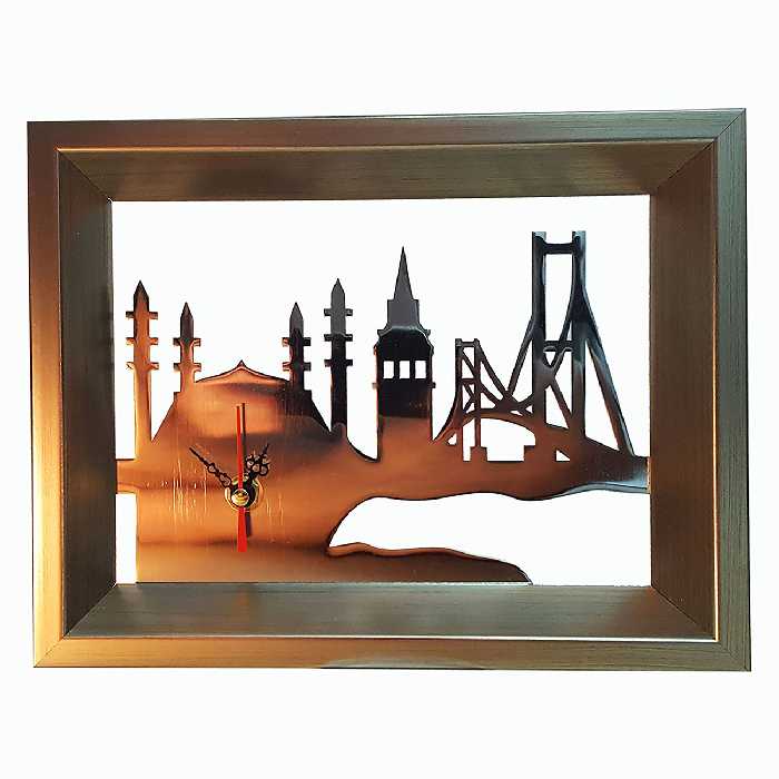 ساعت رومیزی روشا طرح استانبول کد 01