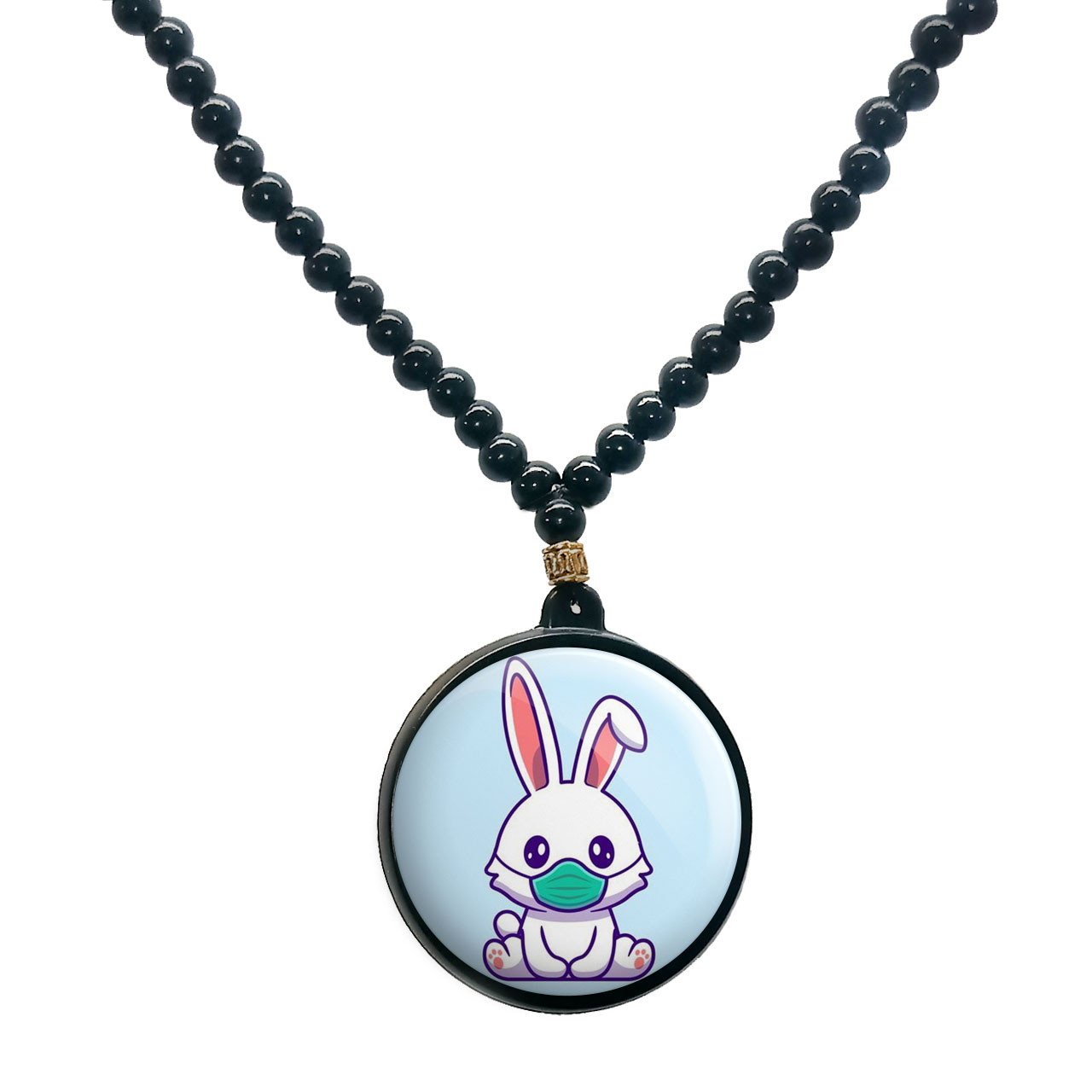 گردنبند پرمانه طرح حیوانات کیوت کد pmd.21416مدل دو طرفه