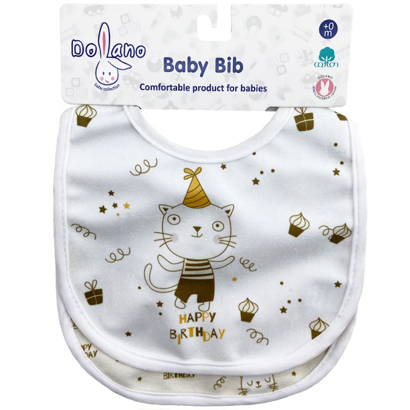 پیش بند نوزادی Baby Bio دو عددی گربه دولانو Dolano