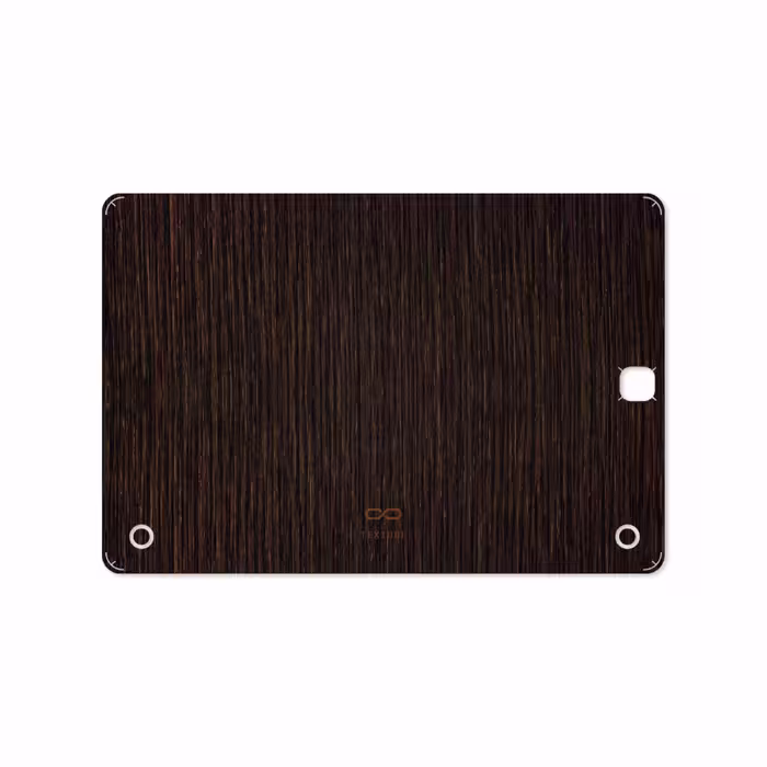 برچسب پوششی ماهوت مدل Dark-Gold-Stripes-Wood مناسب برای تبلت سامسونگ Galaxy Tab A 9.7 2015 T555