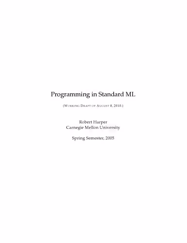 خرید و دانلود نسخه کامل کتاب Programming in Standard ML