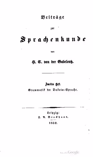 خرید و دانلود نسخه کامل کتاب Grammatik der Dakota-Sprache