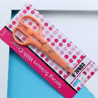 قیچی کودک روکش دار نارنجی 30039