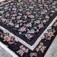 فرش افشان جانان مشکی جانان 12متری،ماشینی فرش امیران وزن 24کیلو bcf