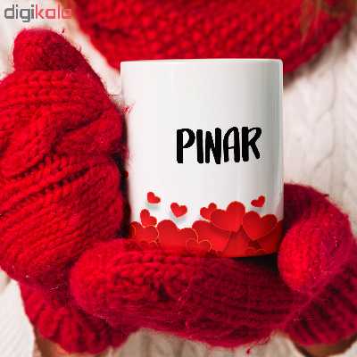 ماگ طرح قلب مدل پینار