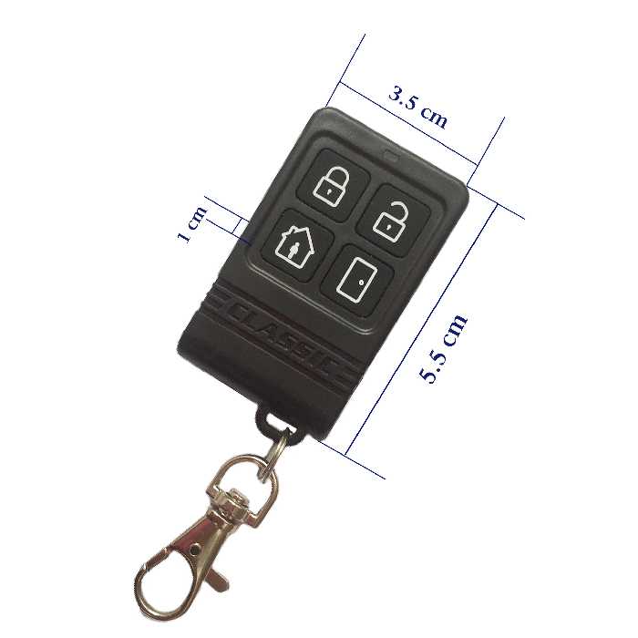 ریموت دزدگیر مدل کلاسیک کد Dezh-433