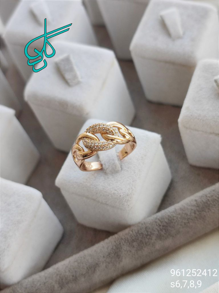 خرید انگشتر زنانه طراحی شیک و خاص مارک ژوپینگ رنگ ثابت کد 2015380 - ردگل