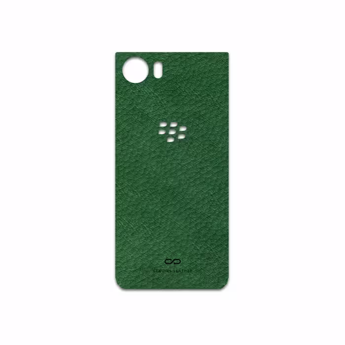 برچسب پوششی ماهوت مدل Green-Leather مناسب برای گوشی موبایل بلک بری KEYONE