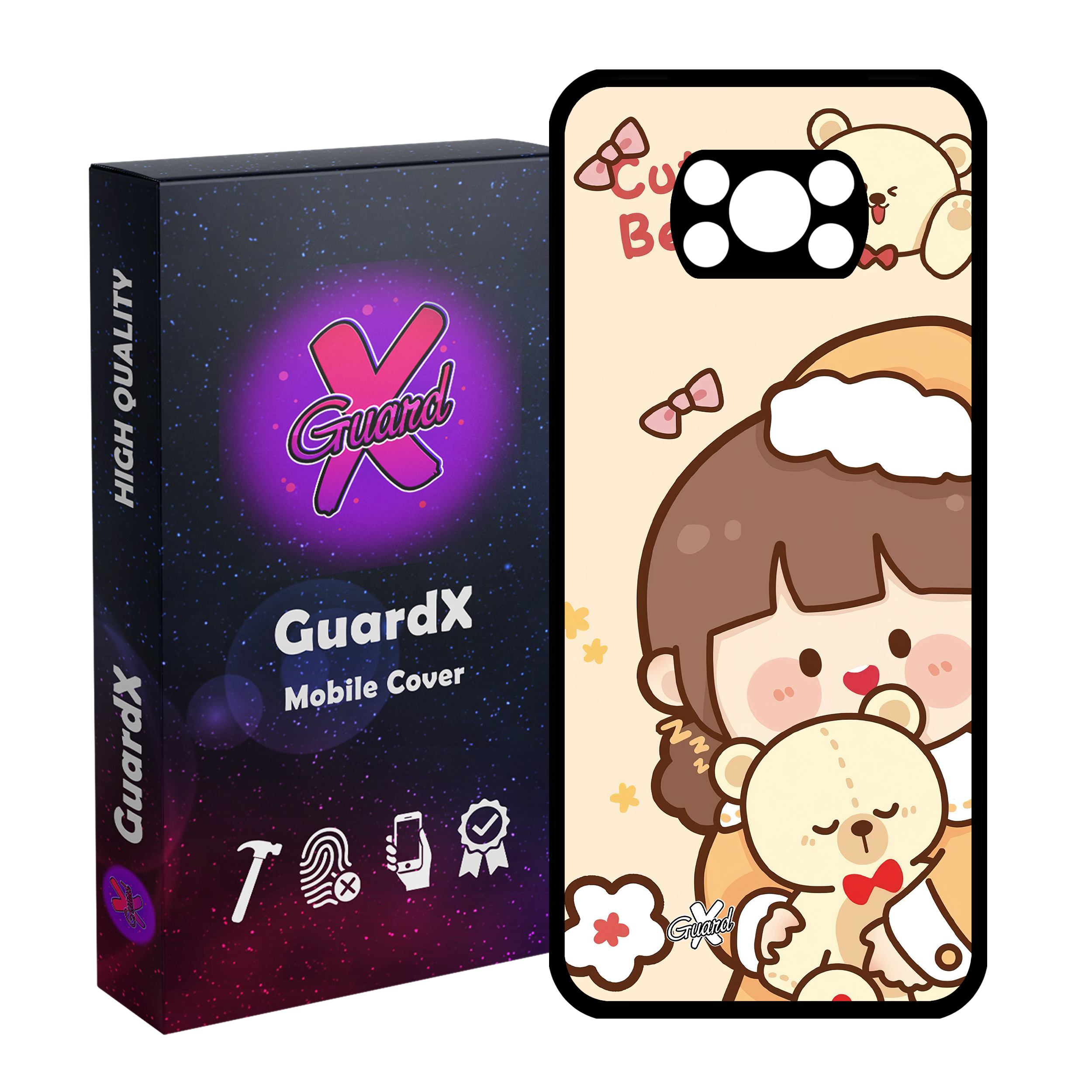 کاور گارد ایکس طرح Girl مدل Glass10524 مناسب برای گوشی موبایل شیائومی Poco X3 NFC/Poco X3/Poco X3 Pro