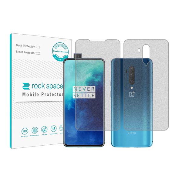 گلس صفحه نمایش و پشت گوشی وان پلاس 7T Pro مدل نانو هیدروژل مات برند راک اسپیس کدss