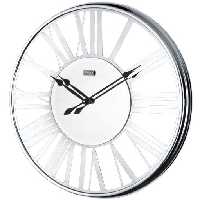 ساعت دیواری فلزی مدل HERBERT کد M-18027 رنگ SILVER