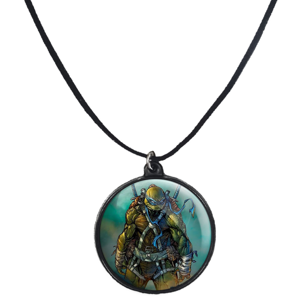 گردنبند پرمانه طرح لاکپشت‌های نینجا کد pmb.9993 مدل دو طرفه