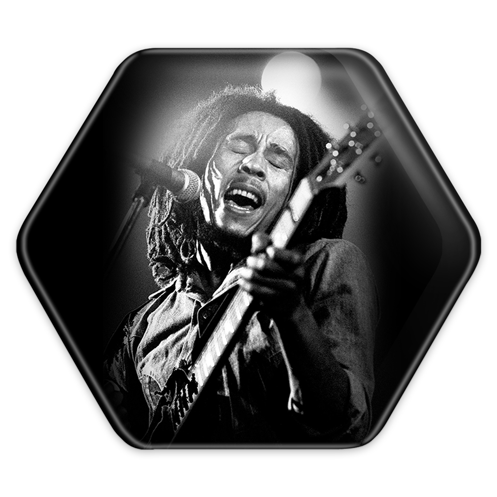 پیکسل خندالو طرح باب مارلی مدل شش ضلعی کد 3276