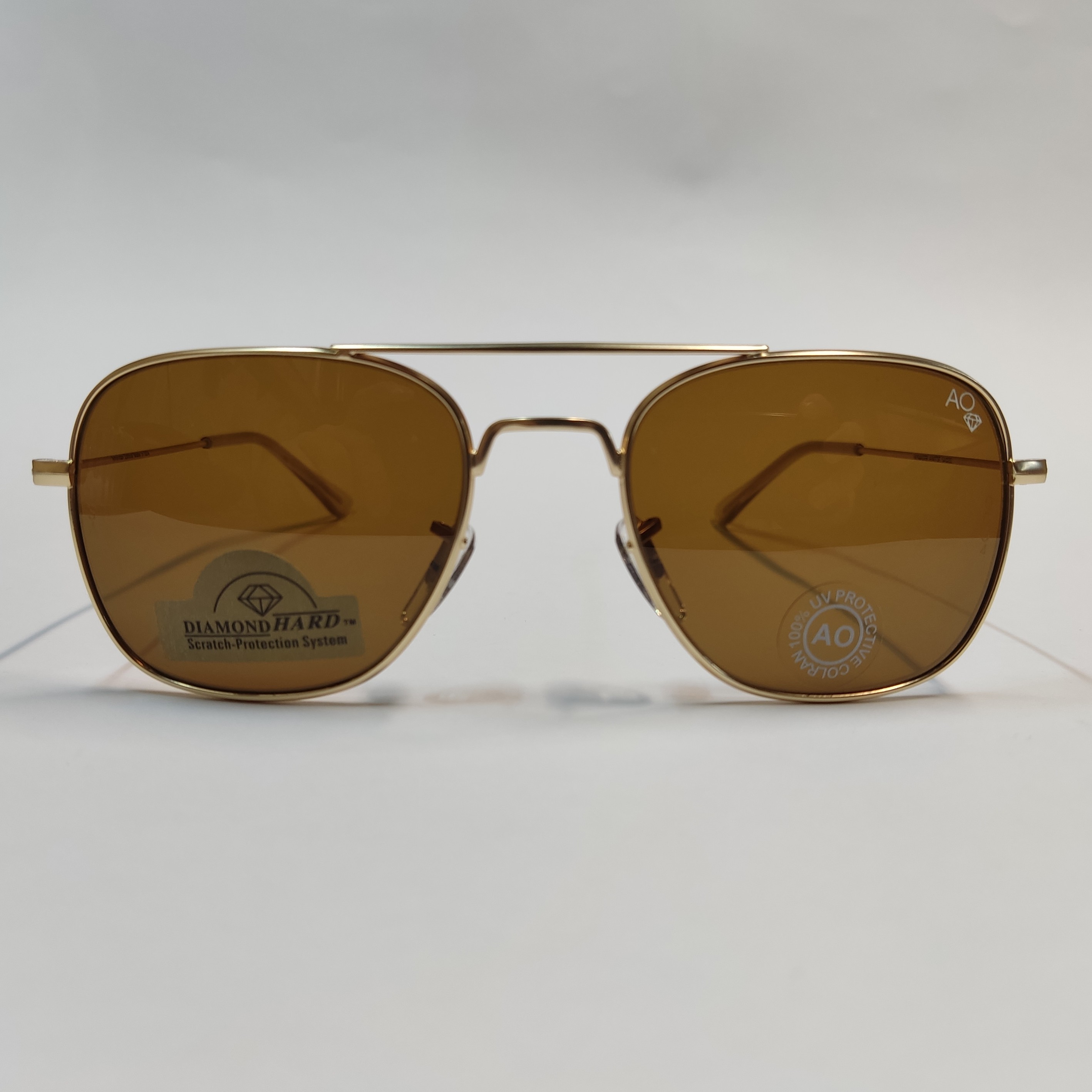 عینک آفتابی مردانه قهوه ای AO