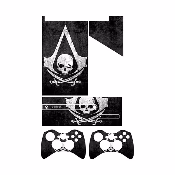 برچسب ایکس باکس 360 سوپر اسلیم طرح Assassins Creed کد 6 مجموعه 4 عددی