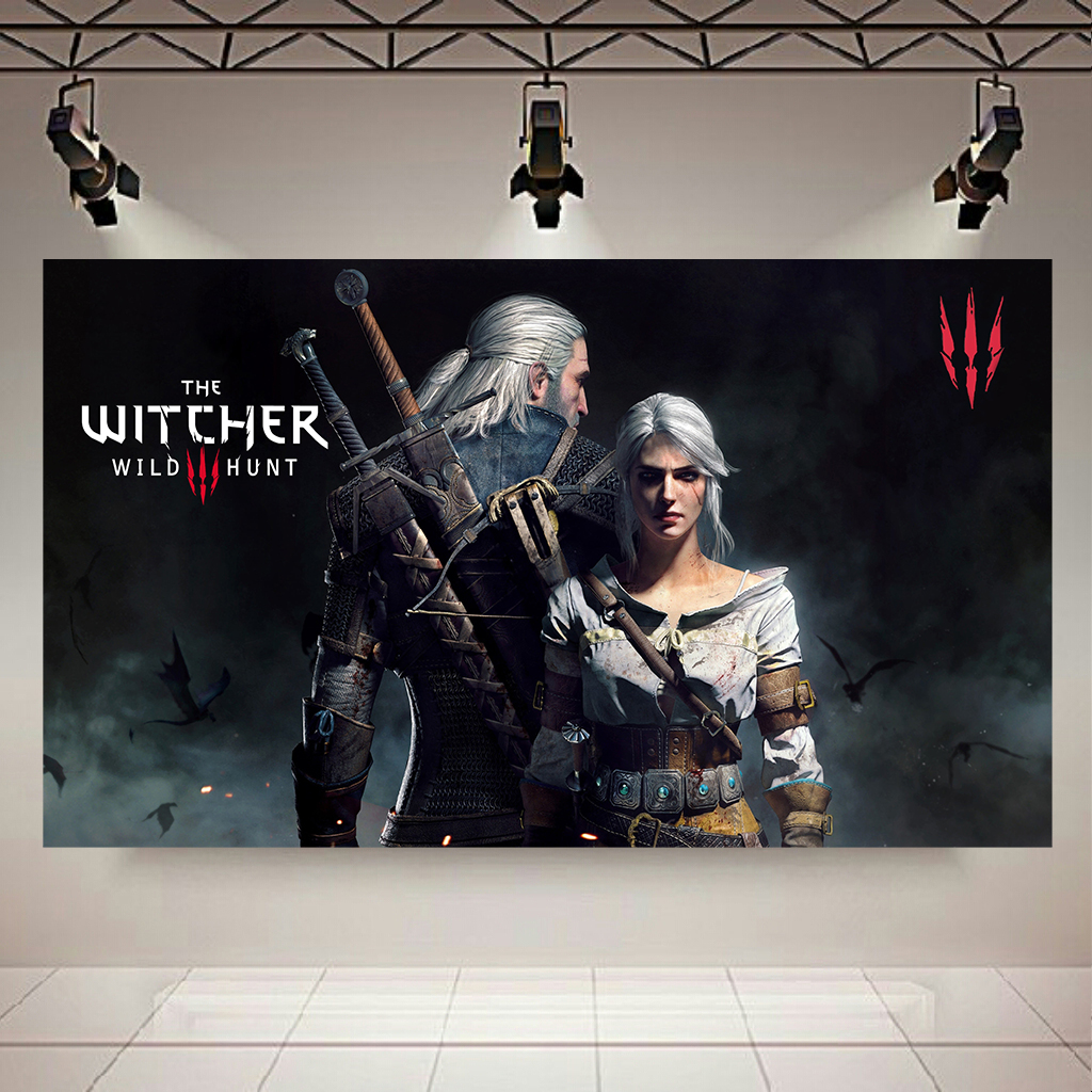 تابلو بوم طرح Game مدل Witcher Wild Hunt کد AR7110