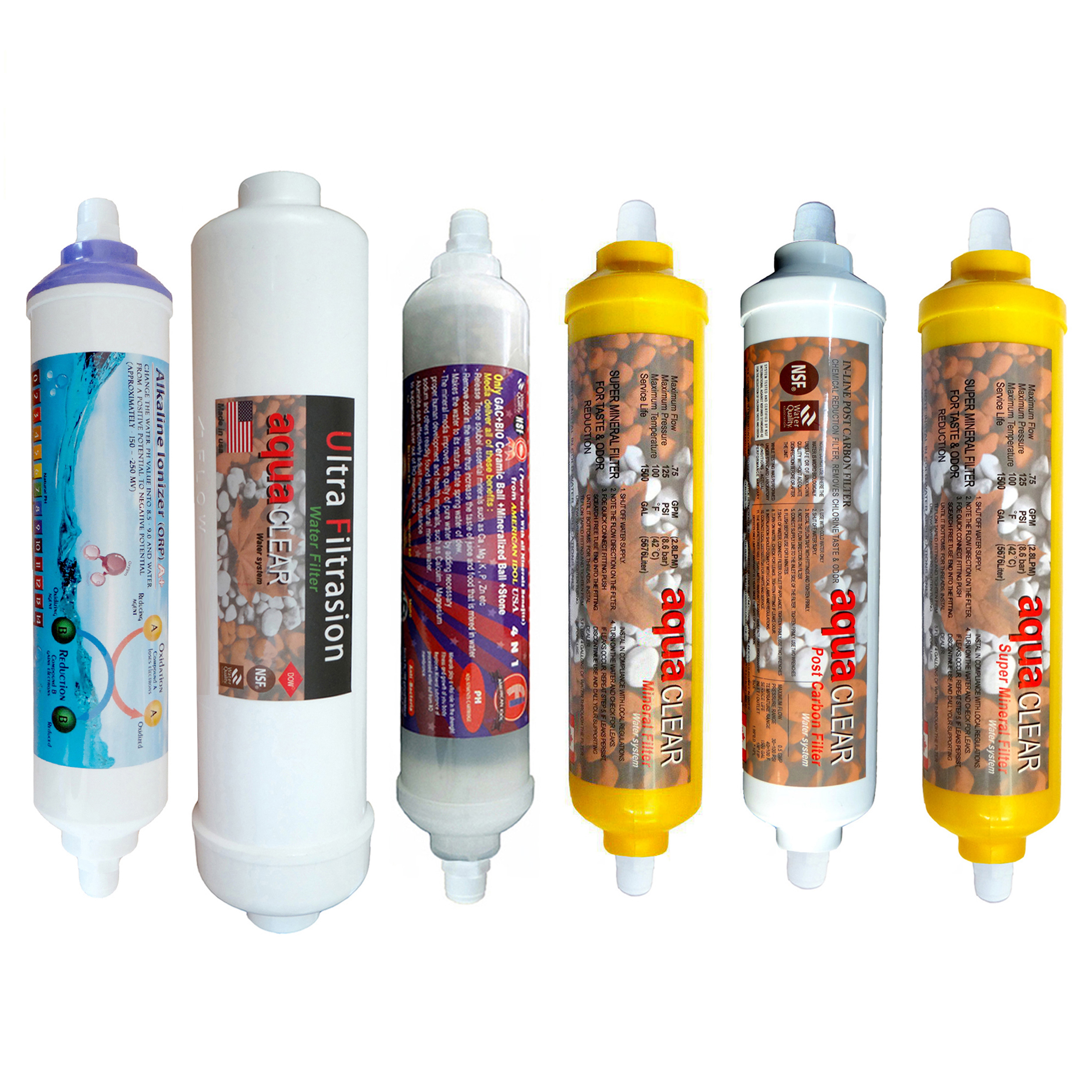 فیلتر تصفیه کننده آب مدل REFILL - AC6F مجموعه 6 عددی