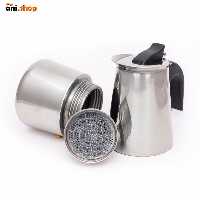 قهوه جوش استیل 2 کاپ  ez-202 استیل و مشکی