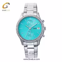 ساعت مچی اورجینال کیو اند کیو زنانه دو زمانه نقره ای | نقره ای | آبی | کد رفرنس C70A001PY