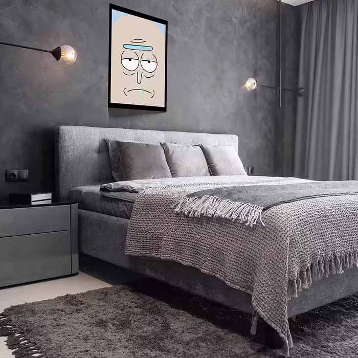 تابلو مدل Rick &amp; Morty کد F-1042