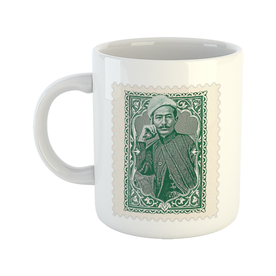 ماگ طرح تمبر مدل عارف قزوینی