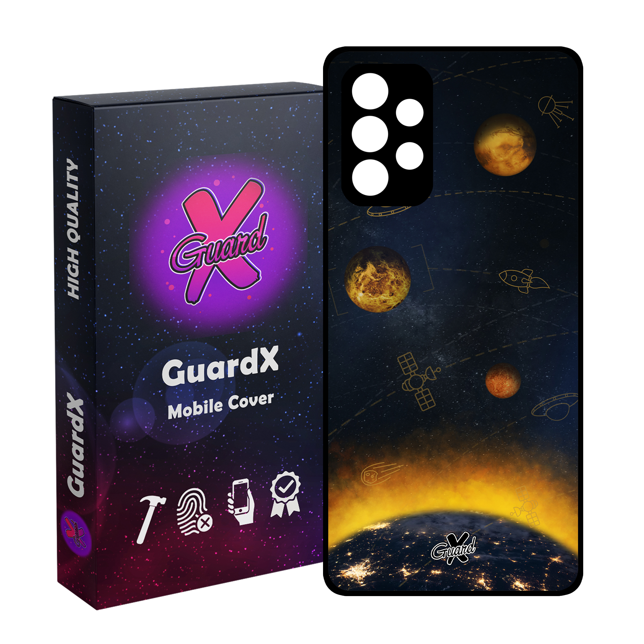 کاور گارد ایکس طرح Galaxy مدل Glass10166 مناسب برای گوشی موبایل سامسونگ Galaxy A32 5G