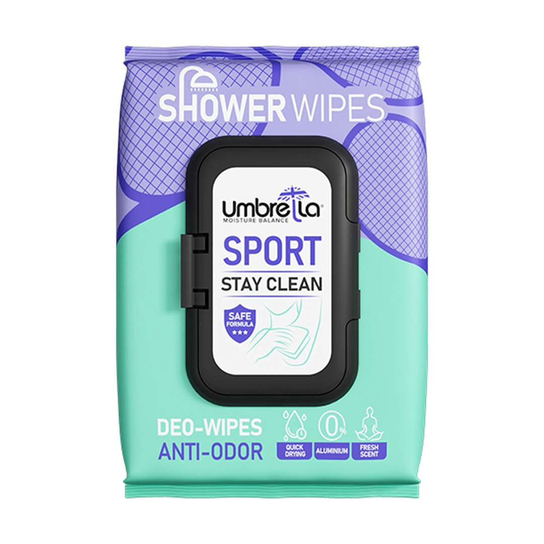 دستمال مرطوب خوشبو کننده بدن اسپرت آمبرلا 50 عدد