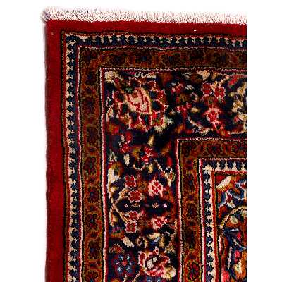 فرش قدیمی دستبافت شش و نیم متری طرح لچک ترنج 9912115