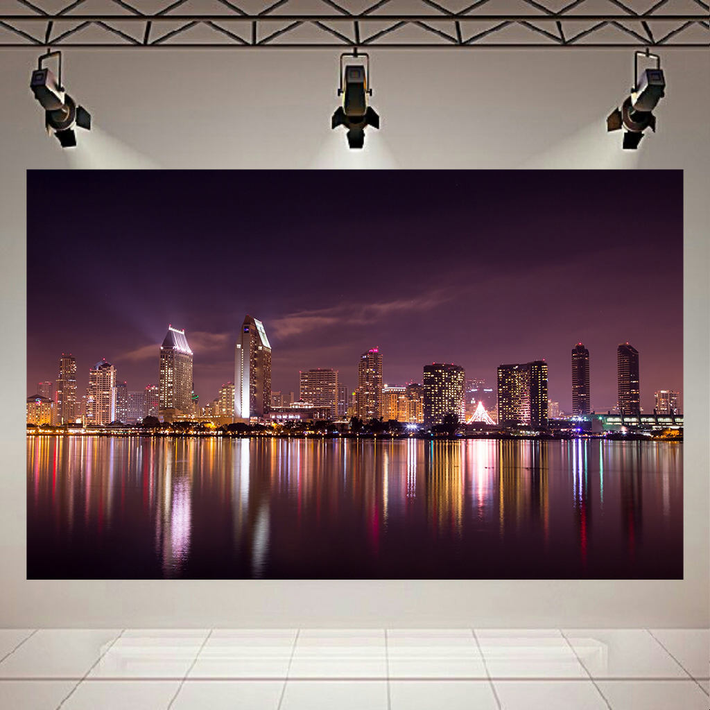 تابلو بوم طرح نمای شهری مدل سن دیگو آمریکا کد AR2950