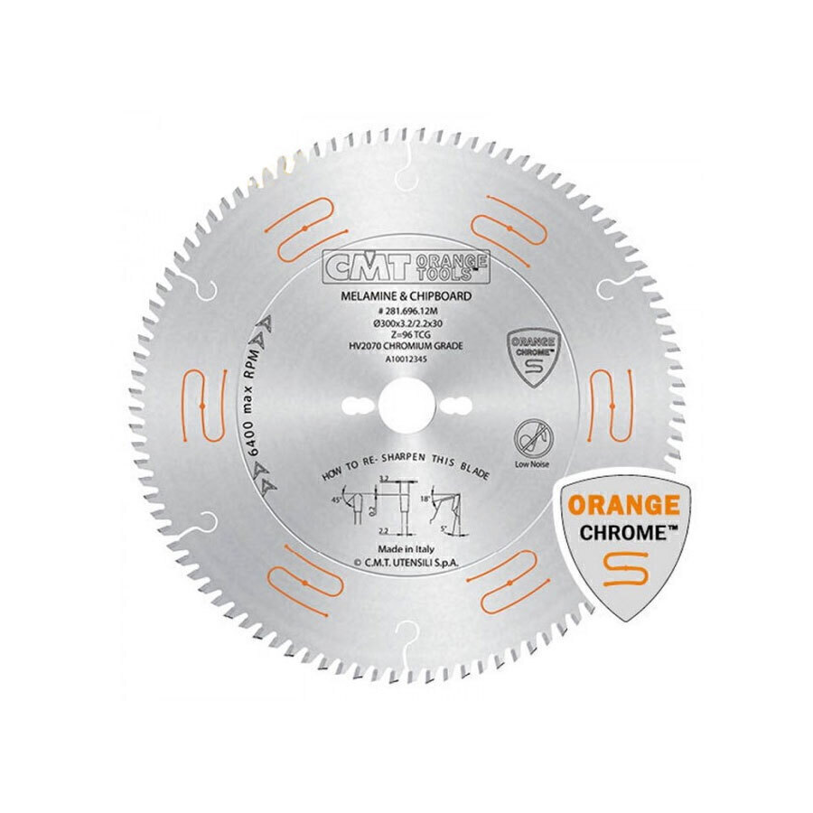 صفحه الماسه 250 میلی متر چوب کروم سی ام تی 60 دندانه